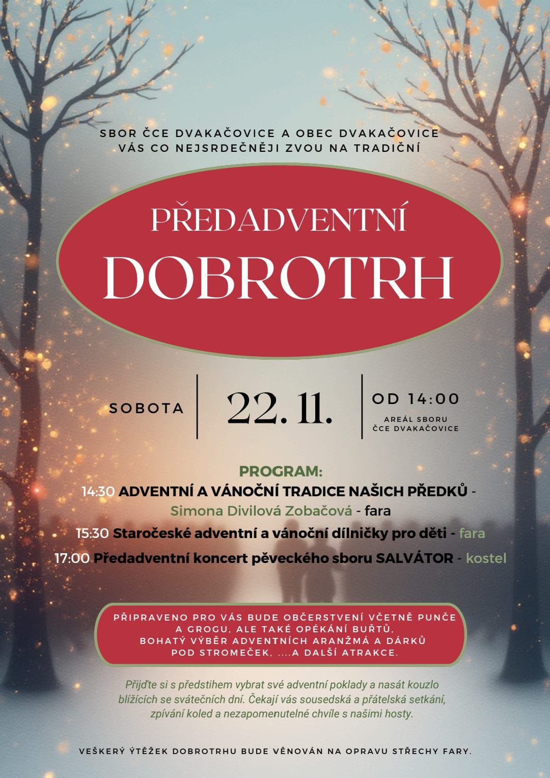 Dvakačovice Dobrotrh a koncert pěveckého sboru