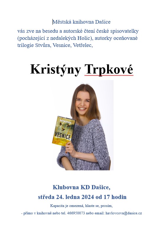 Knihovna Dašice<br>Kristýna Trpková