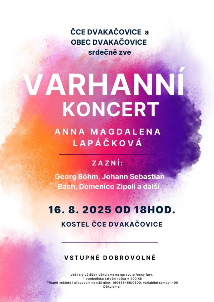 Varhanní koncert<br>Dvakačovice