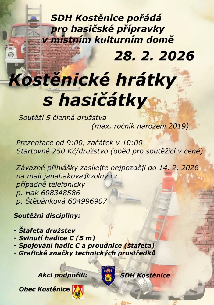 Kostěnické hrátky s hasičátky