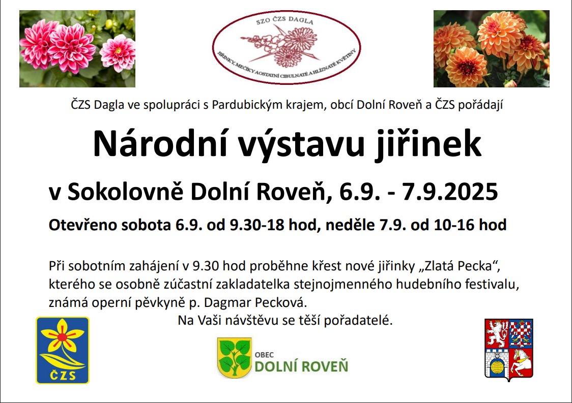 Výstava jiřinek<br>Dolní Roveň