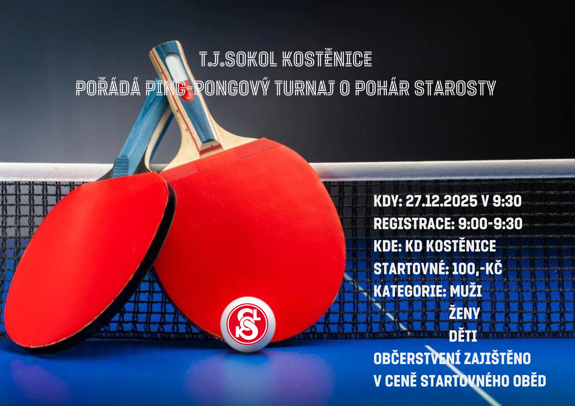 Ping Pongový <br>turnaj 2025