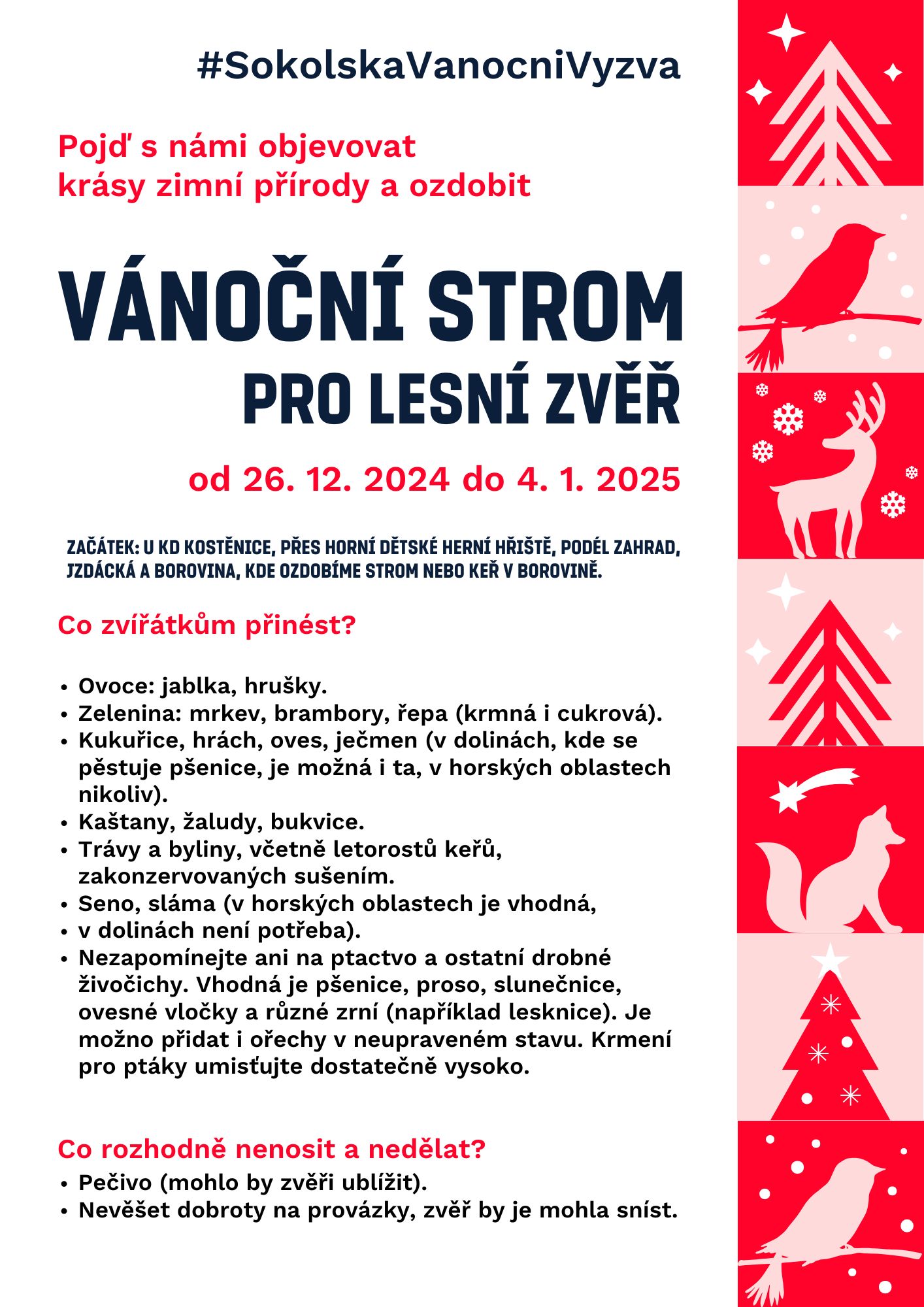 Vánoční strom<br>pro lesní zvěř