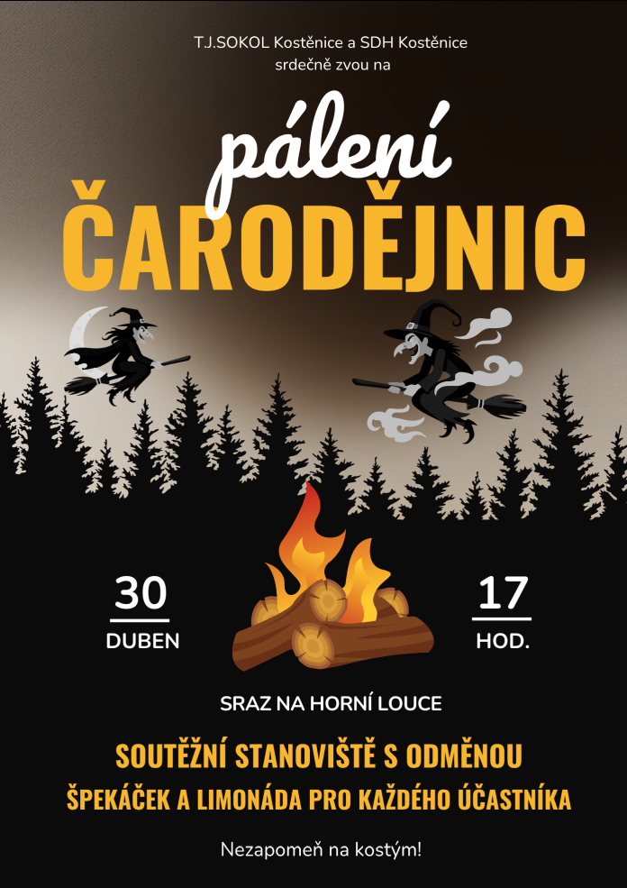 Pálení<br>čarodějnic Pálení<br>čarodějnic
